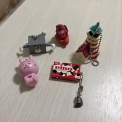 ミニフィギュア ストラップ ガチャガチャ5点セットのサムネイル