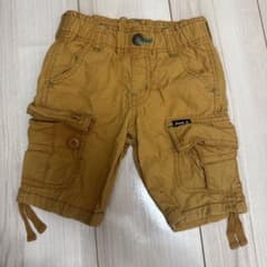 JUNK STORE カーゴハーフパンツ マスタード 100cmのサムネイル