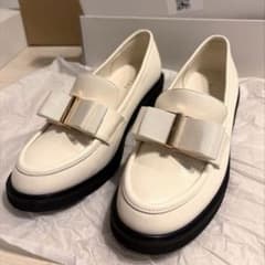 RANDA リボンパーツヒールアップローファー S 22.5