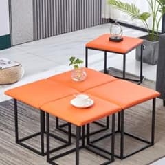 八6628【新品未使用】 5in1 スツールチェア　オレンジ 八6628【新品未使用】 5in1 スツールチェア オレンジ - メルカリ