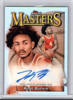 Kobe Bufkin Masters オートグラフカードのサムネイル