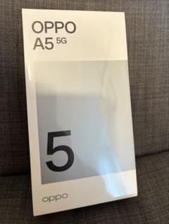 未開封・外箱シュリンク付き OPPO A5 5G本体 SIMフリー ホワイト① 