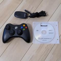マイクロソフト　純正　XBOX360 ワイヤレスコントローラー + レシーバーのサムネイル