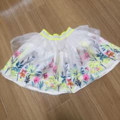 Lc Waikiki花柄 チュールスカート ホワイト ネオンカラーのサムネイル