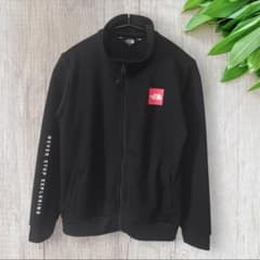 ザノースフェイス ジップアップジャケット ジャージ キッズ150 ブラックのサムネイル