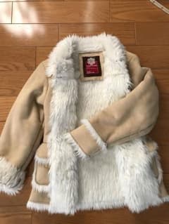 GAP ふわふわ暖かコート　フェイクムートン　140のサムネイル