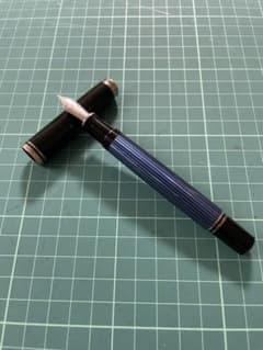 [ジャンク] ペリカン　スーベレーン 万年筆 青縞 18C-750 Fニブ ジャンク] ペリカン スーベレーン 万年筆 青縞 18C-750 Fニブ - メルカリ