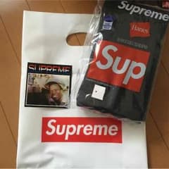送料込みsupreme/HanesボクサーパンツSサイズ黒2枚のサムネイル