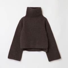 THE SHISHIKUI HIGH NECK KNIT /DARK BROWN - メルカリ