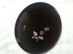 古畑千代松漆器店 漆塗り 盆 菫の絵柄のサムネイル