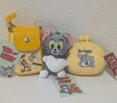 トムとジェリー ミニポーチ ハート＆スターマスコット シリコンポーチ