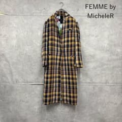 FEMME by Michele R 裏地総柄 ツイードコート N2019 - メルカリ