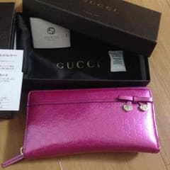 限界お値下げ☆GUCCI♡ピンク長財布のサムネイル