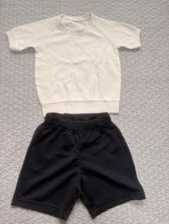 体操服セット 110cm ホワイト×ネイビーのサムネイル