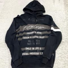 DIESEL Flying Cougar 定価2.3万円フード付パーカー グレー DIESEL Flying Cougar 定価2.3万円フード付パーカー 黒 M - メルカリ