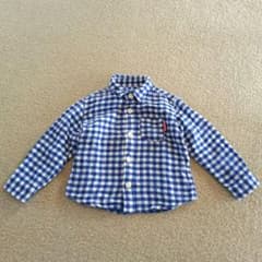 micha*様専用☆ミキハウス*ダブルガーゼチェックシャツのサムネイル
