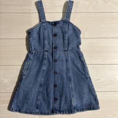 GU キッズ　デニム　ワンピースのサムネイル