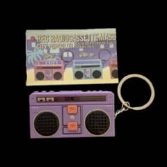 REC RADIOCASSETTE MASCOT ガチャガチャ パープルのサムネイル