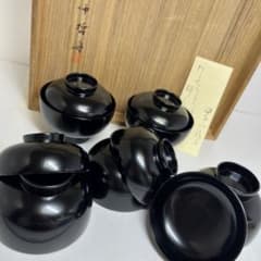 輪島　漆光堂謹製　煮物碗　五客　共箱　w11.5㎝　東S8-0527③ 輪島 漆光堂謹製 煮物碗 五客 共箱 w11.5㎝ 東S8-0527③ - メルカリ
