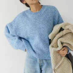 Ungrid カラーモヘア混ルーズニットのサムネイル