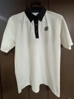ジーフォア G/FORE CHASING BIRDIES 半袖　ポロシャツ G/FORE ジーフォア 半袖ポロシャツ ホワイト ブラック 数回着用 - メルカリ
