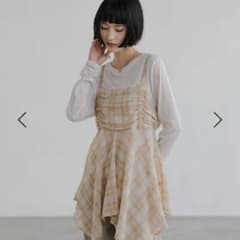 LOWRYS FARM チェックキャミワンピのサムネイル