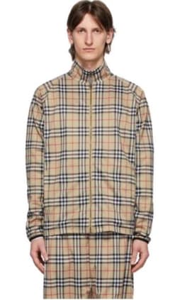 Burberry チェック柄 トラックジャケット