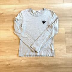 【PLAY COMME des GARCONS】長袖Tシャツ グレー Mのサムネイル