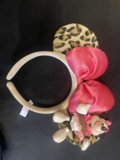 ディズニーカチューシャ　ヒョウ柄　レア　美品のサムネイル