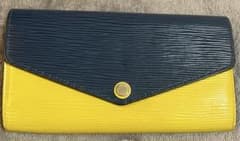 Louis Vuitton 長財布 ポルトフォイユ・サラ バイカラー 黄/紺 - メルカリ