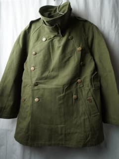 30s40sビンテージ　フランス軍 モーター　コート 40's フランス軍モーターサイクルコート [Dead Stock］ - Fresh