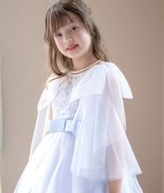 定価2980円　ドレス レース チュール　付け袖　シフォン　オーガンジー　リボンのサムネイル