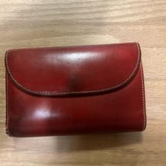 ホワイトハウスコックス　三つ折り　財布　赤のサムネイル