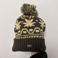 HUF ポンポン ニット帽 ビーニー ブラウンのサムネイル