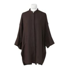 ENFOLD リネンライク 2way Open SHIRT ブラウン　38サイズのサムネイル