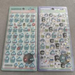 サンリオ ボンボンドロップシール ミニ はぴだんぶい ハンギョドン 2種のサムネイル