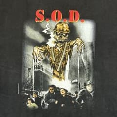 当時物 90s S.O.D バンドTシャツ pushead L - メルカリ