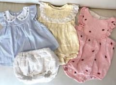 バースデー　70 ロンパース 3点セットのサムネイル