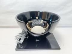未使用 茶道具 黒真塗 紅鉢型 野々田商店製 電熱器 元箱 ほぼ未使用 茶道具 黒真塗 紅鉢型 野々田商店製 電熱器 前瓦 紙箱
