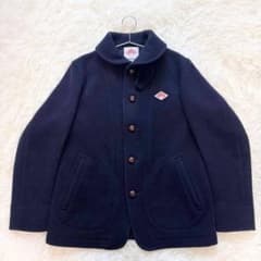 ✨美品✨ DANTON ウールモッサジャケット くるみボタン 38 ネイビー