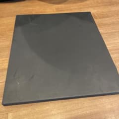 黒　ゴム板　22×25cm 厚さ1cm DIYや革細工　車バイク修理にのサムネイル