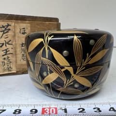 時代 蒔絵 棗 木箱付 w約7㎝ 東S8-0622③ - メルカリ