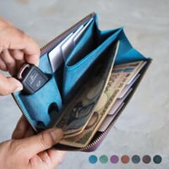 スマートキーが入る小さい長財布　理kotowari Lジップ　 チョコ スマートキーが入る小さい長財布 理kotowari Lジップ チョコ - メルカリ