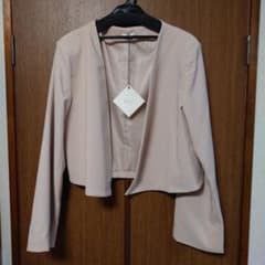 auni レディース ノーカラージャケット 結婚式 ボレロのサムネイル