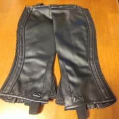 乗馬用 チャップス レディース L 黒のサムネイル