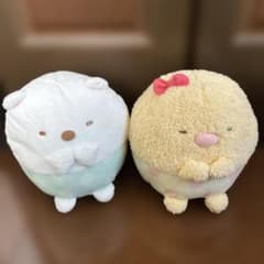 스미코구라시 시로쿠마 돈까스 봉제인형 2장 세트