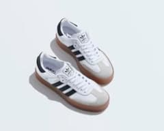 adidas Samba ホワイト/ブラック スニーカー　アディダスサンバのサムネイル