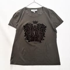 1728 イヴサンローラン リヴゴーシュ フロッキープリントTシャツ ロゴ 1728 イヴサンローラン リヴゴーシュ フロッキープリントTシャツ YSL