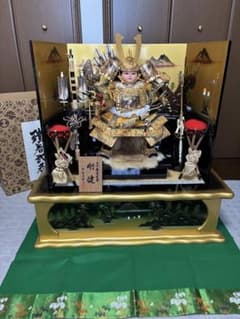五月人形 子供大将 10号 彫金大将 陣羽織付き - メルカリ
