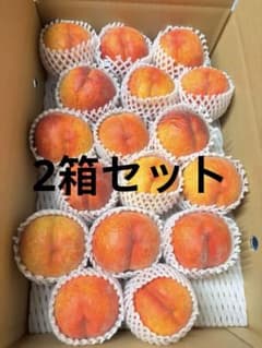 最後長野産　桃　ワッサー 箱込み5キロ2箱セットのサムネイル